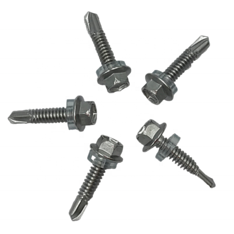 Factor Screw Hex Self Tapping Screw Flat Tail 410 Stainless Steel Self-driling Cross Screws