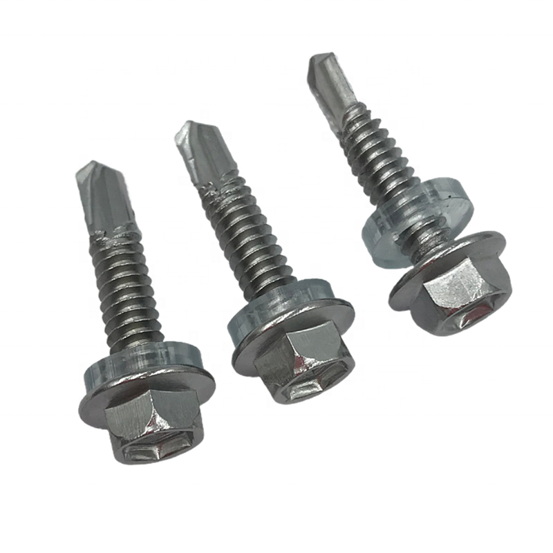 Factor Screw Hex Self Tapping Screw Flat Tail 410 Stainless Steel Self-driling Cross Screws