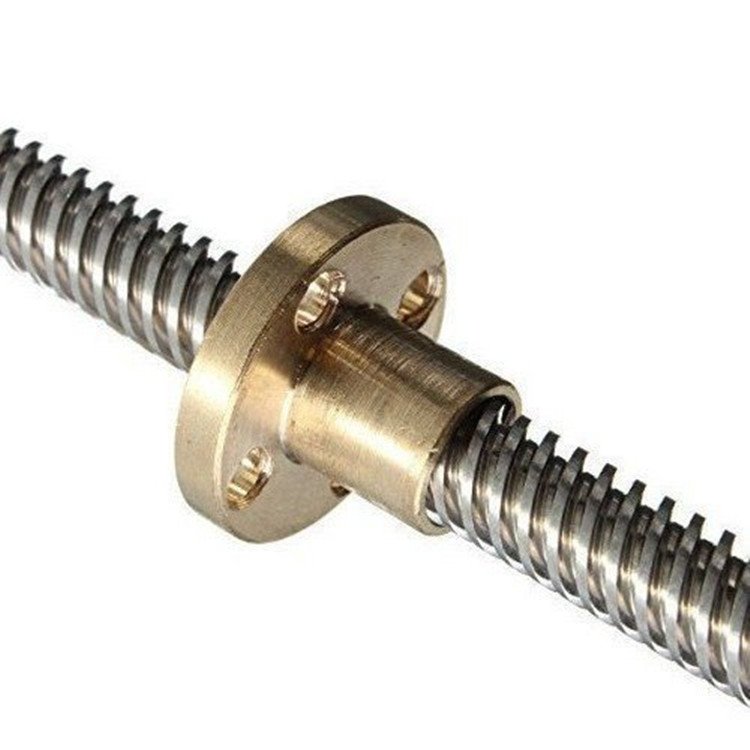 High Pitch Leadscrew Lead Screw And Brass Connector Motor Kit Nut Miniature 12V Motorized T8 1000Mm 1200Mm 1500Mm 8 Twin Ball