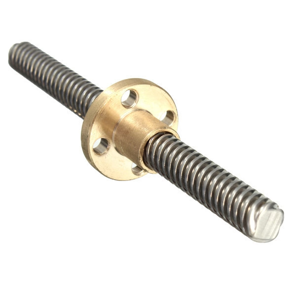 CNC Custom 4 inches T8 Pitch 8mm Lead Stainless Steel tr8x2 lead screw