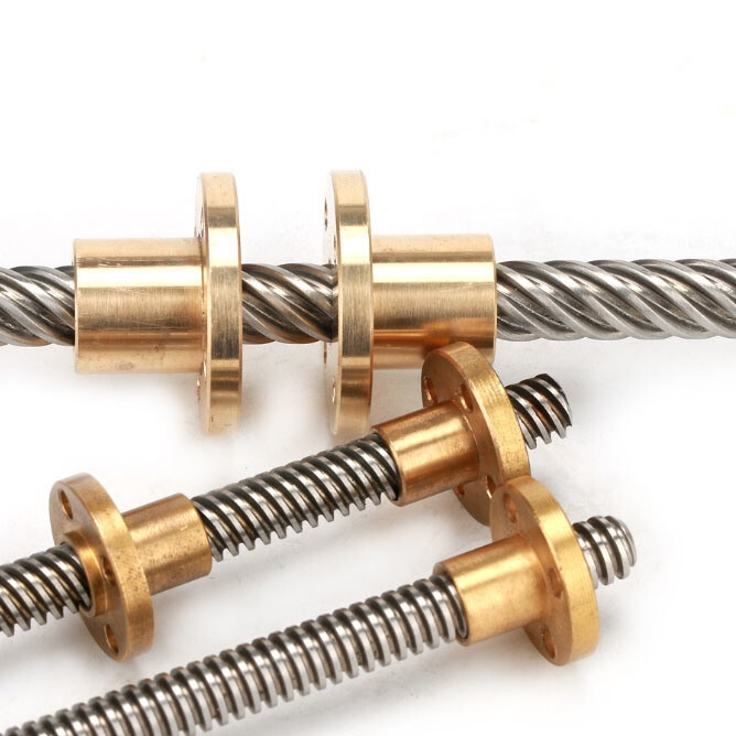 CNC Custom 4 inches T8 Pitch 8mm Lead Stainless Steel tr8x2 lead screw