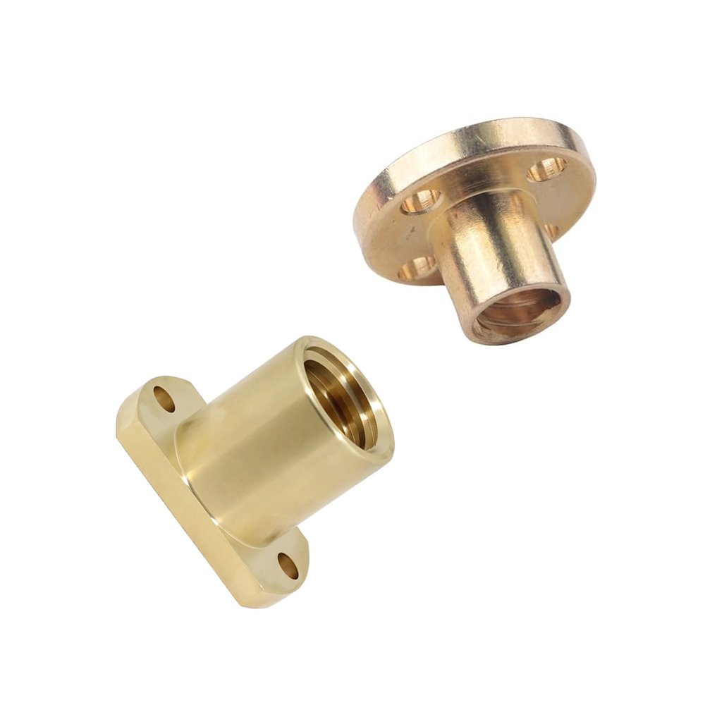 Custom Lead Screw Brass Bronze Lead Screws Nut With Bronze Nut For 3D Printing