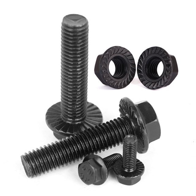Factory direct sales bolts m8x40 M4 m2 m8x50 stainless 12 unf hex flange head Bolt and nut hexagon flange steel bolts m12 m6 m8
