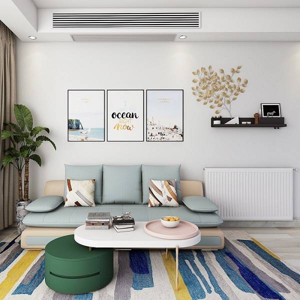 Terren York Central Air Conditioning Floor Ground Warranty Energy Thermal Pump Heating House Villa two connections
