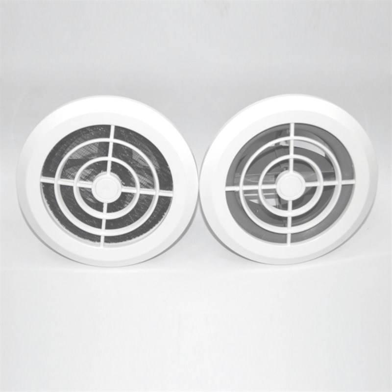 Japanese fresh air system indoor round air outlet ABS exhaust port air outlet The new air inlet of the air inlet can be adjusted
