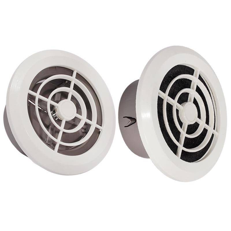 Fresh air outlet outlet ABS can adjust the round exhaust air intake air outlet with filter new air outlet 100