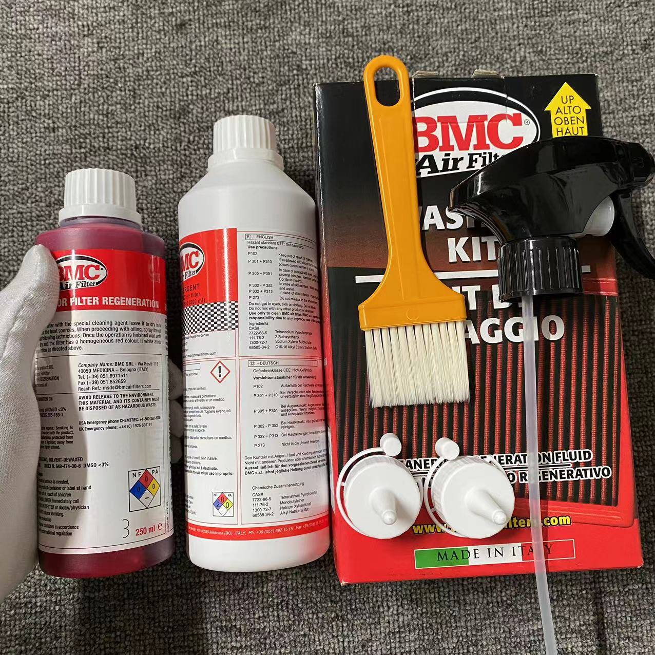 Genuine Italian high -traffic air intake style adapting BMC.BMC cleaning agent suit Nursing oil cleaning agent