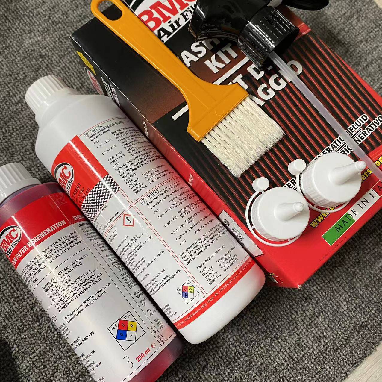 Genuine Italian high -traffic air intake style adapting BMC.BMC cleaning agent suit Nursing oil cleaning agent