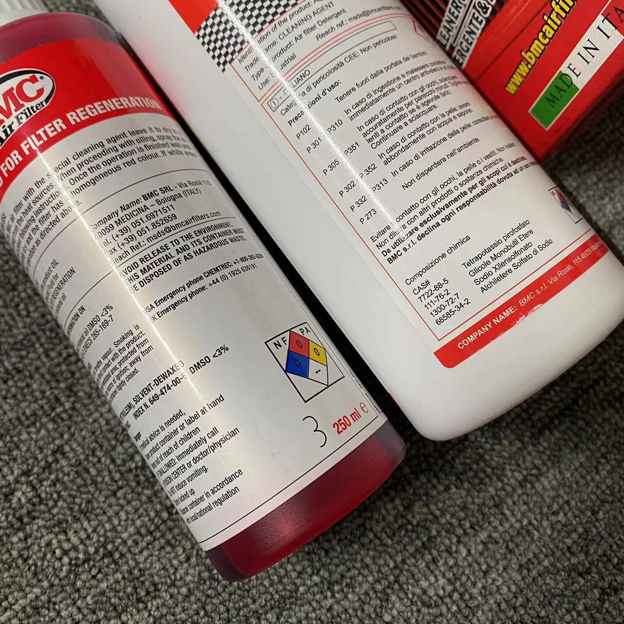 Genuine Italian high -traffic air intake style adapting BMC.BMC cleaning agent suit Nursing oil cleaning agent