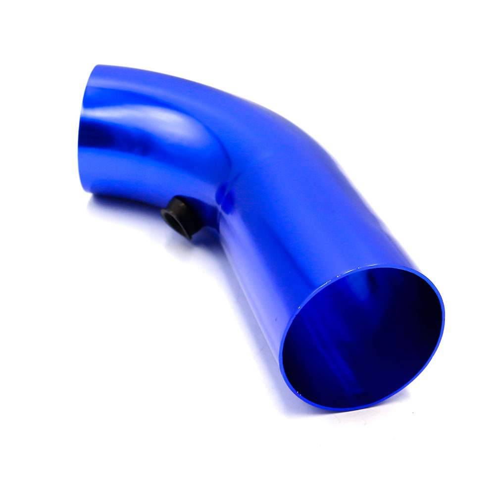 Car modification 76mm car cold air intake system pipeline kit aluminum alloy alloy mushroom head empty filter aluminum tube