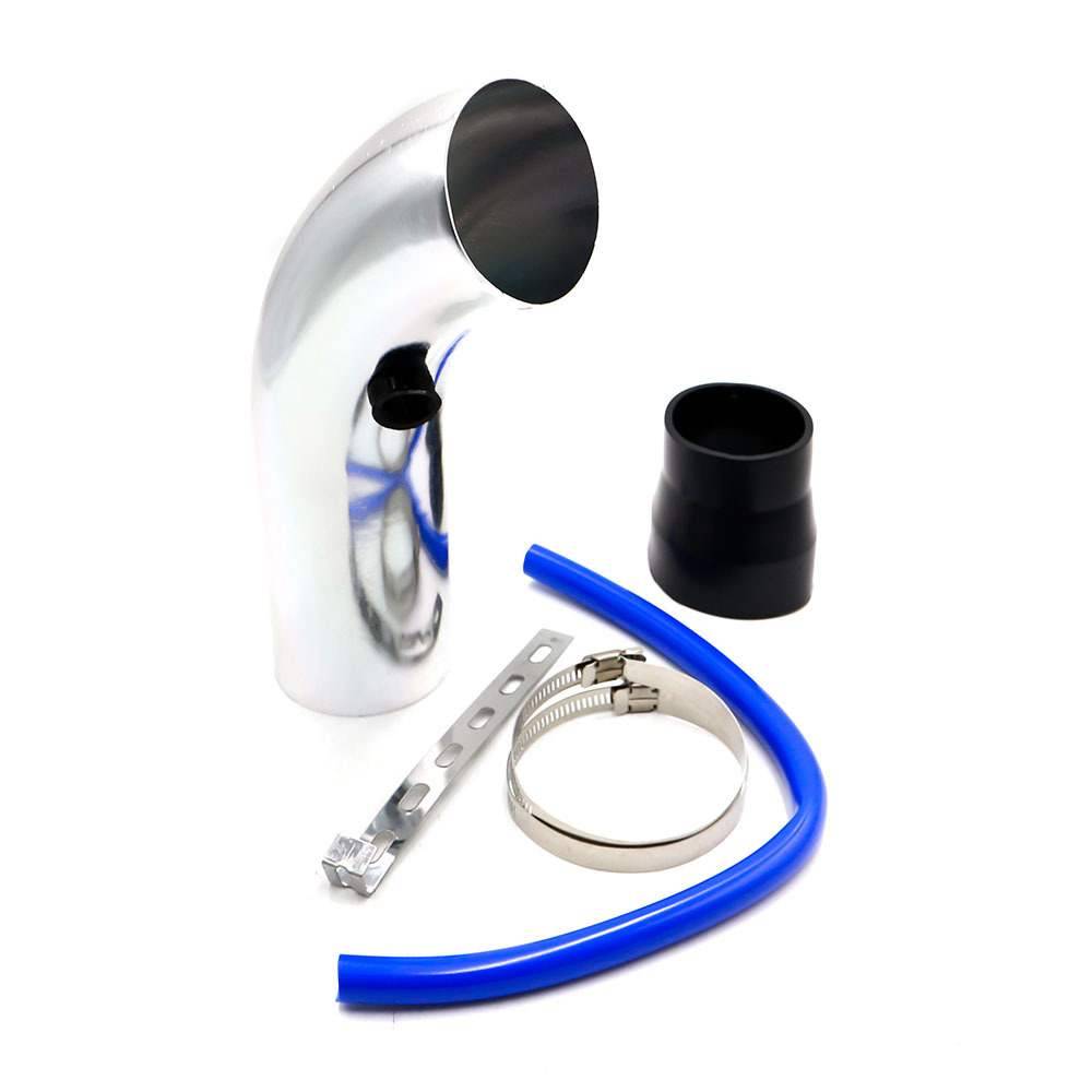 Car modification 76mm car cold air intake system pipeline kit aluminum alloy alloy mushroom head empty filter aluminum tube