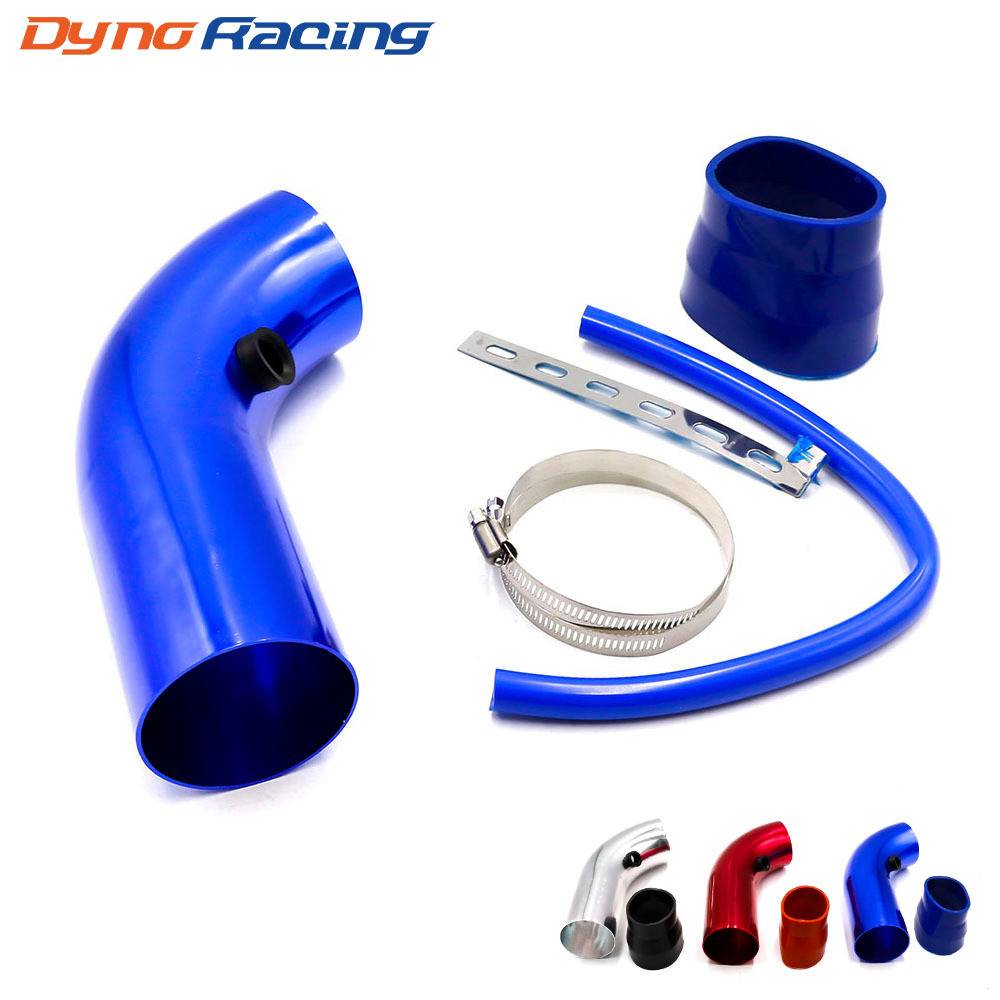 Car modification 76mm car cold air intake system pipeline kit aluminum alloy alloy mushroom head empty filter aluminum tube