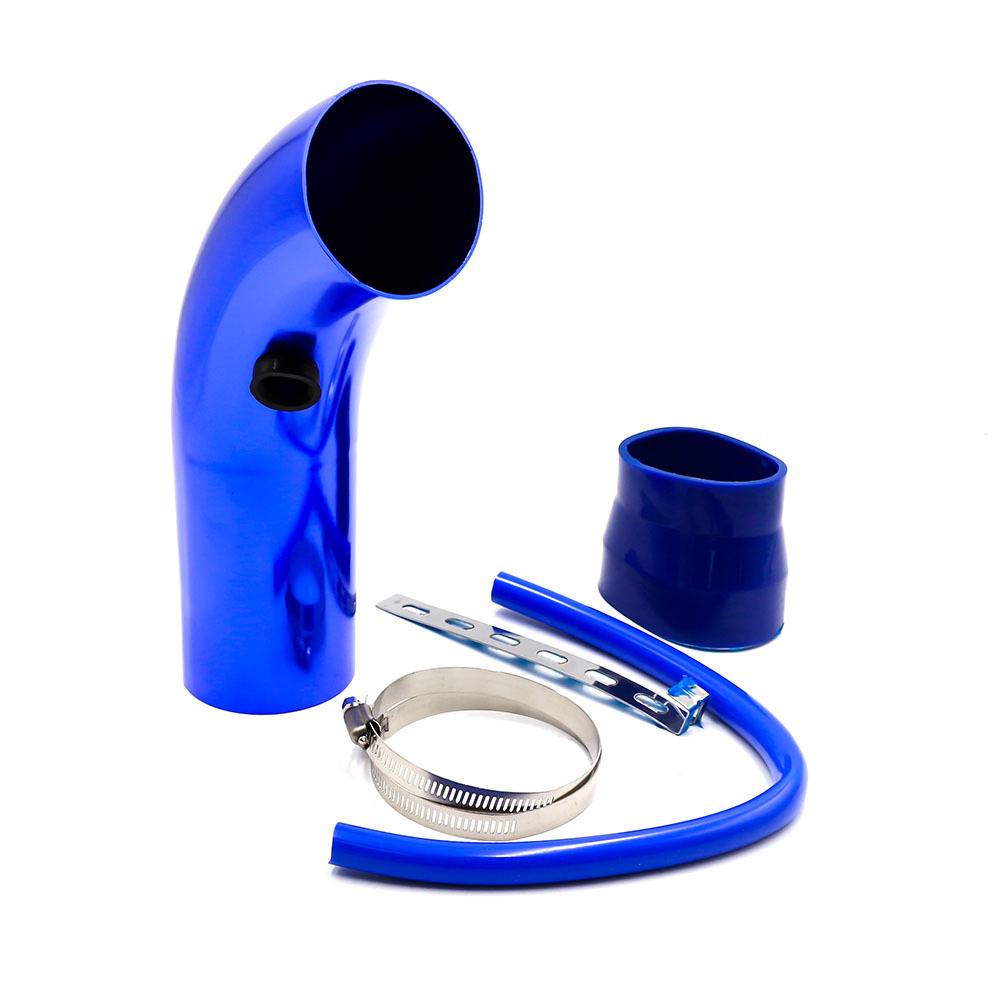 Car modification 76mm car cold air intake system pipeline kit aluminum alloy alloy mushroom head empty filter aluminum tube