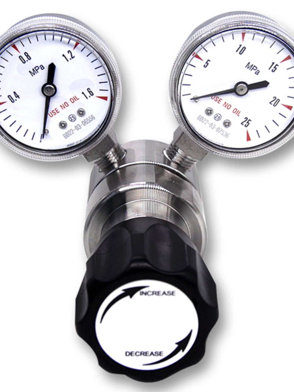 Stainless steel dual -stage decompression valve Multiple range of oxygen nitrogen nitrogen, nitrogen, acetylene hydrogen hydrogen pressure decompression valve