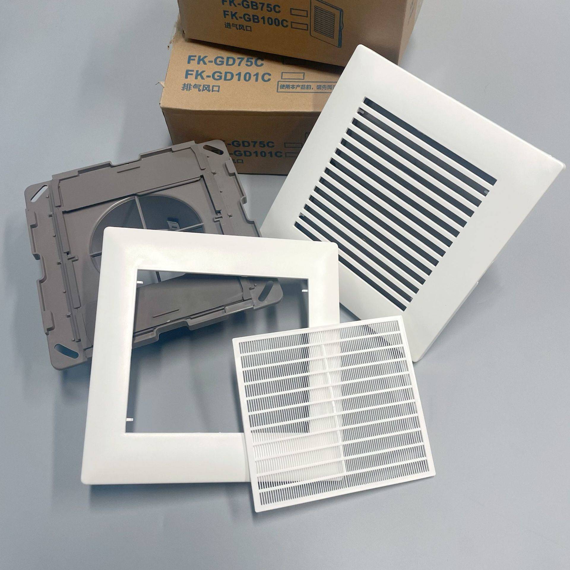ABS new air outlet indoor fresh air system louver ventilation square exhaust air inlet Wall belt valve to send valves to send air outlet