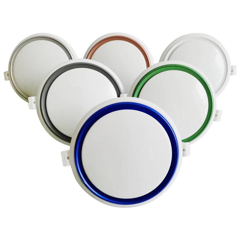 Central fresh air system art circularly adjustable colorful art fan hat indoor and outdoor discharge air outlet air outlet ABS