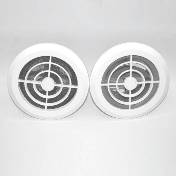 Fresh air system indoor circular air outlet ABS exhaust port air outlet The new air outlet can be adjusted into the air inlet