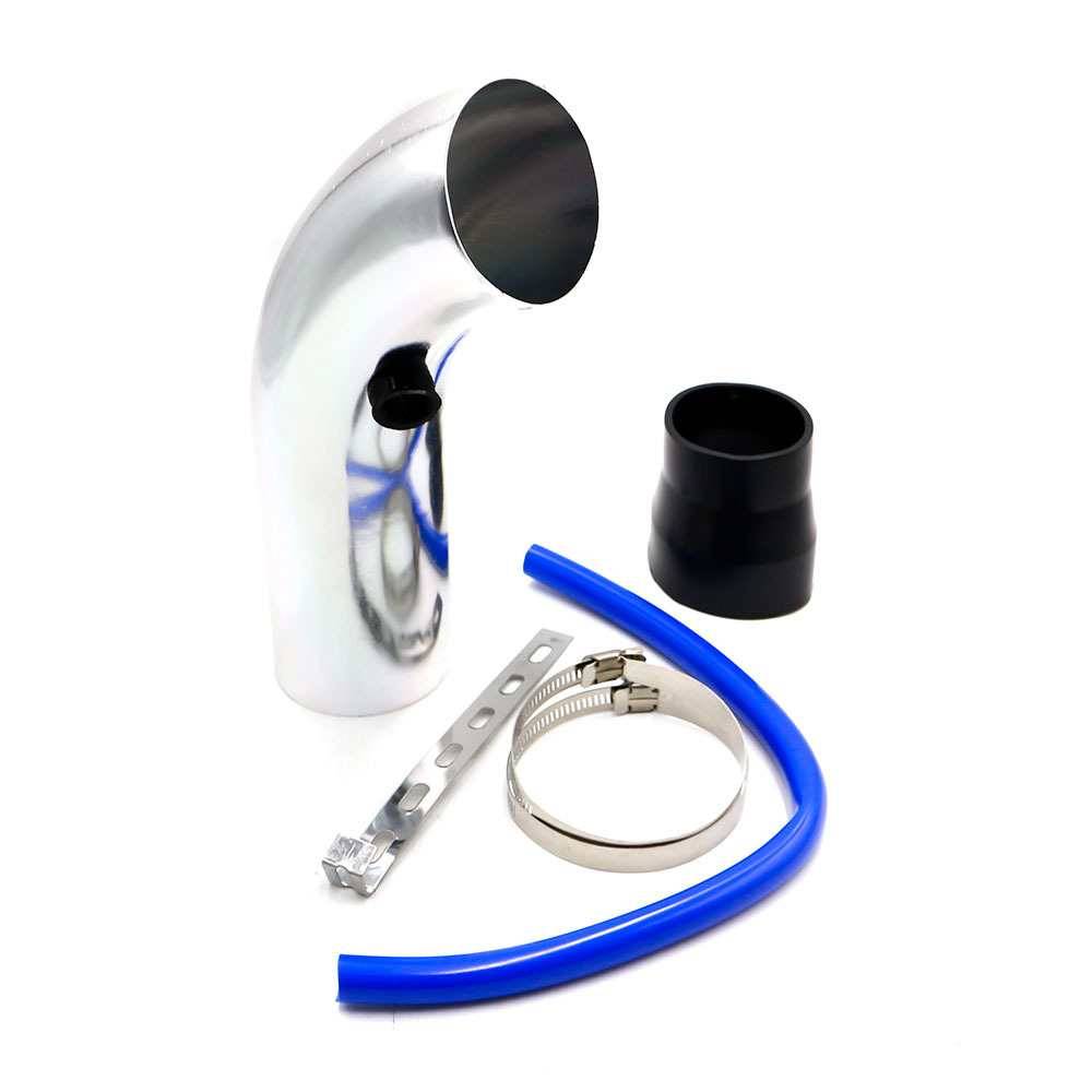 Car modification 76mm car cold air intake system pipeline kit aluminum alloy alloy mushroom head empty filter aluminum tube