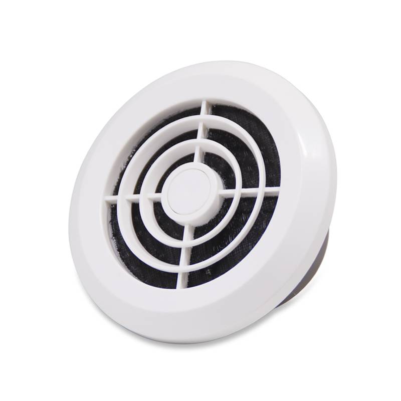 Fresh air system indoor round -shaped air volume with filter exhaust gas G air outlet air outlet air outlet