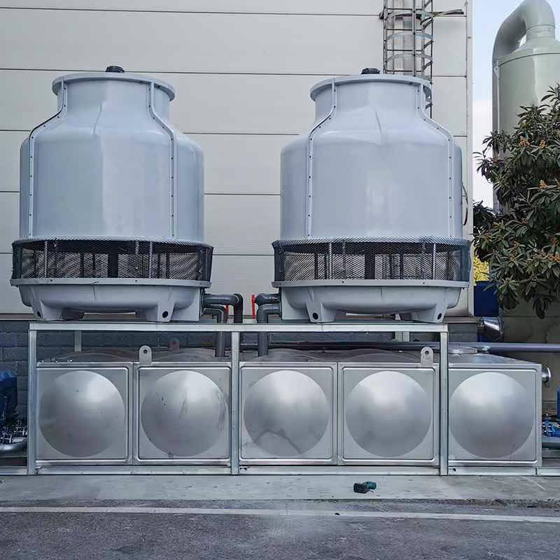Zinc-sourced water glass steel cooling turret, Central Air-Conditioner, Small Refrigerator Cold Tower Plateau