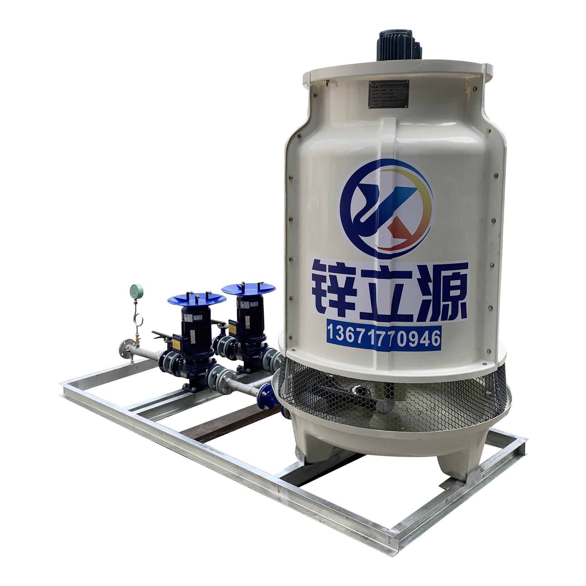 Zinc-sourced water glass steel cooling turret, Central Air-Conditioner, Small Refrigerator Cold Tower Plateau