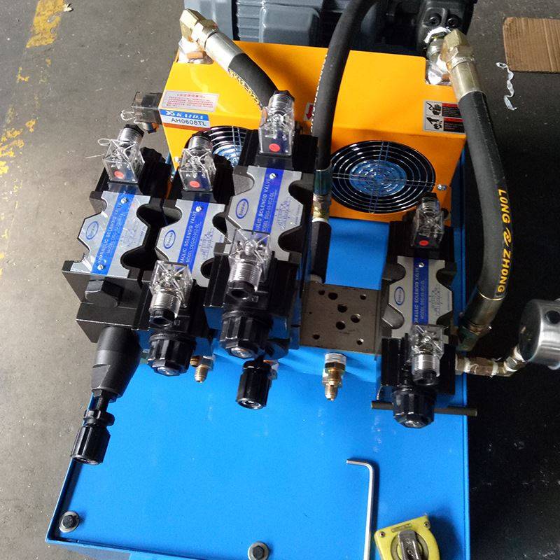 Guangzhou small hydraulic station oil compressor bending tube CNC machine tool Hydraulic system with cooler hydraulic pumping station