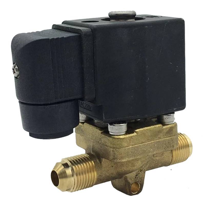 1/4 "Flexible low temperature 0.18m3/h normally closed solenoid valve is used for R23 or R170 refrigeration system jet cooling