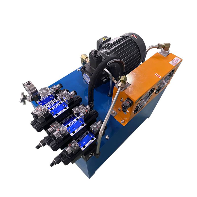 APPLICATION OF YUKEN ELECTROMAGNETIC VALVE HYDRAULIC STATION SYSTEM TO WIND COOLER 1.5 KW ELECTRICITY TO THE FLY PUMP STATION