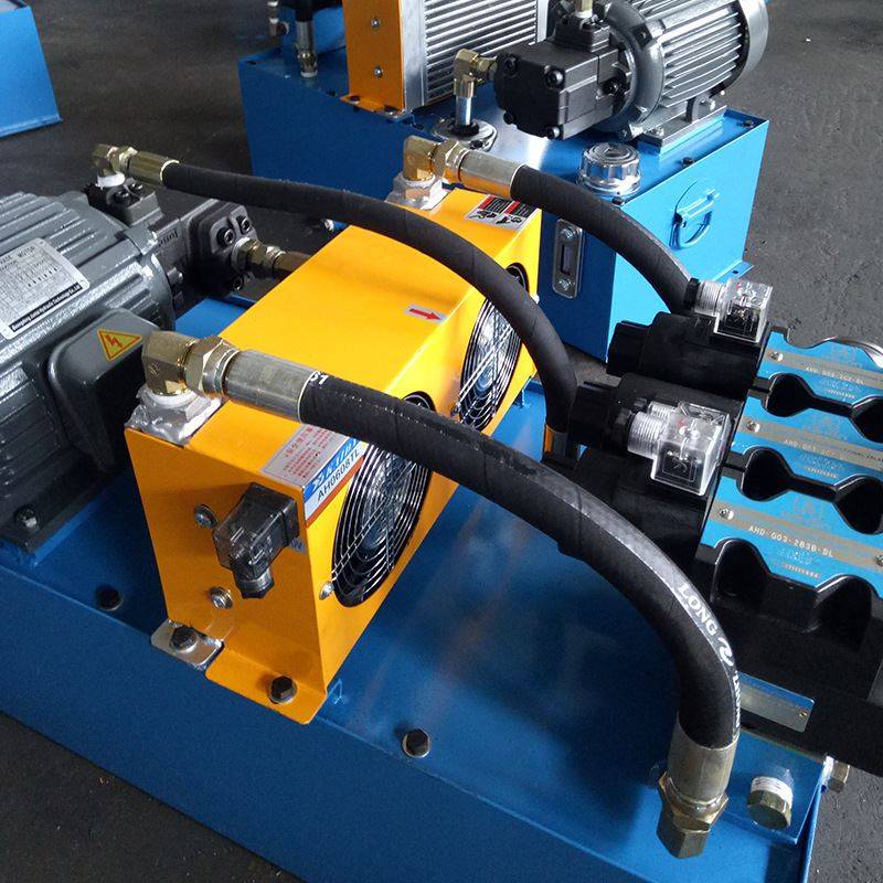 Guangzhou small hydraulic station oil compressor bending tube CNC machine tool Hydraulic system with cooler hydraulic pumping station