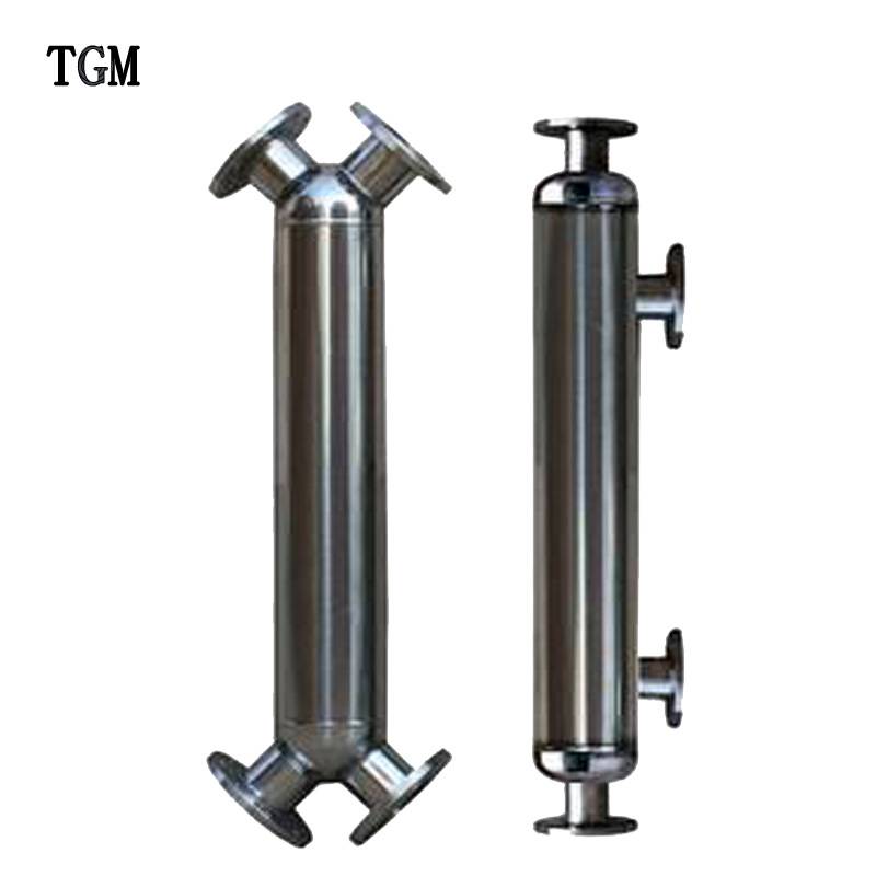 Double -tube plate food and beverage heat exchanger titanium heat exchanger condenser condenser material heating and cooling system