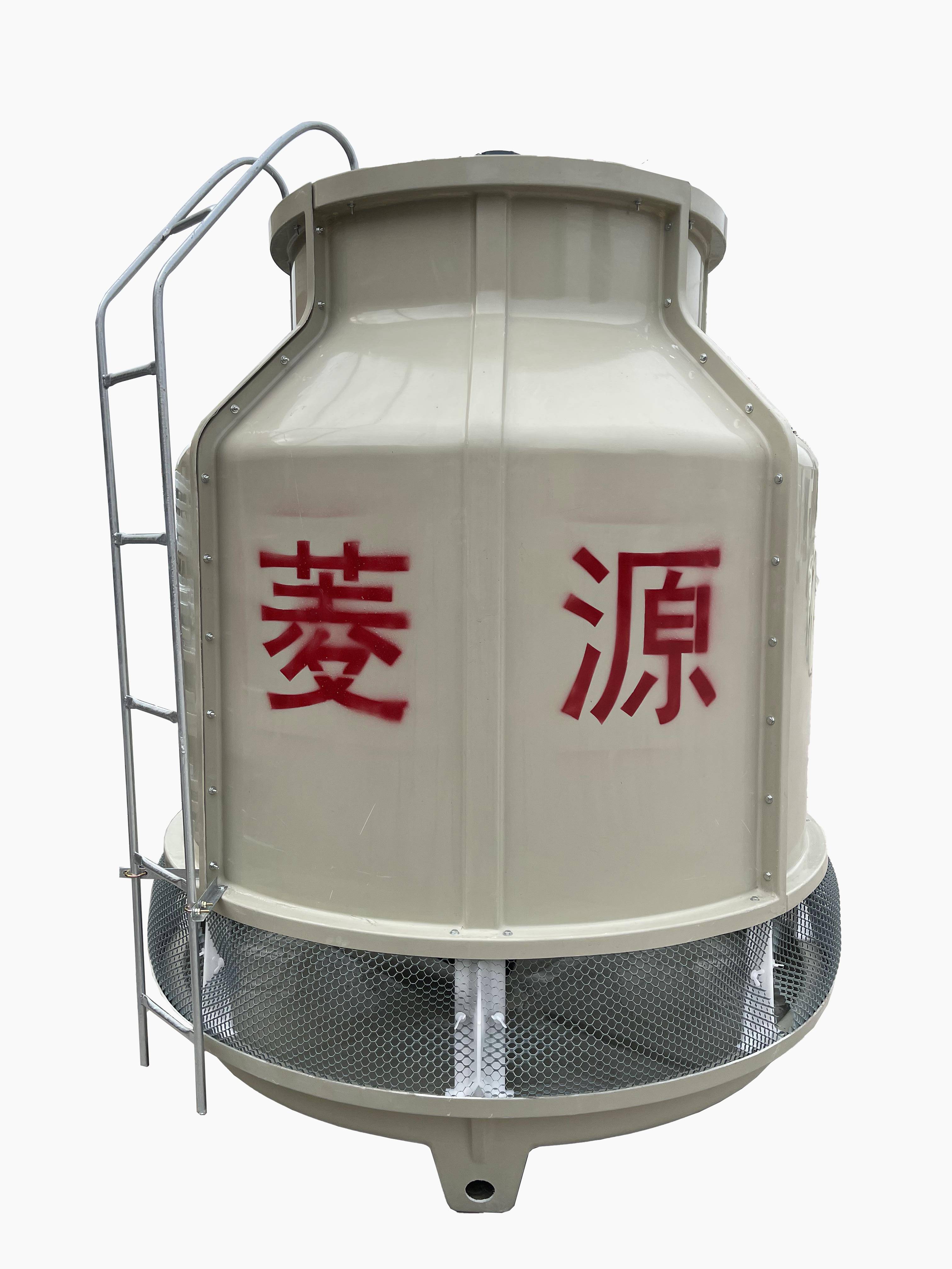 In the area of cooling systems for the supply of chemical and mechanical equipment by reverse-flow cooling towers
