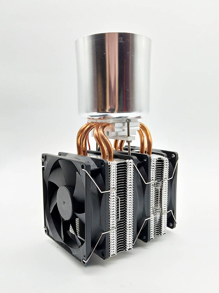 (Satsuk) 4 Copper aluminum cup semiconductor homemade DIY mini 12V refrigerator small cooling system refrigeration film