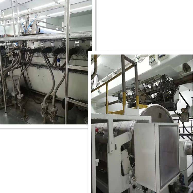 Dirt cleaning agent stretching roller, roll cooling system Chemical scaling cleaning