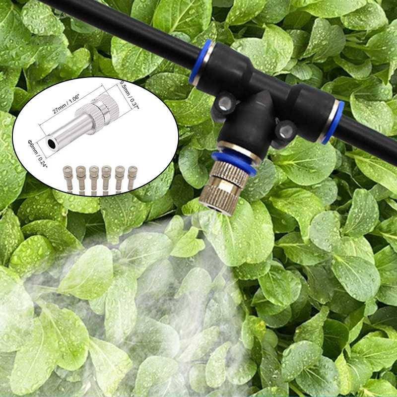 Cooling low -pressure shed spray dust reduction system device atomized sprinkler and trampoline cooling set site