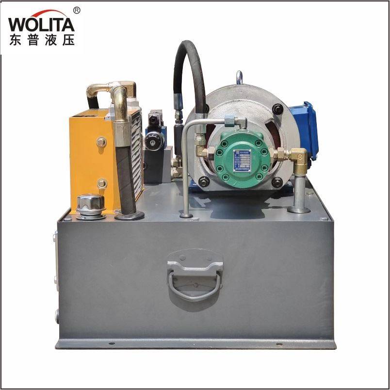 Configure the crusher hydraulic oil pressure pump station with electromagnetic cooler hydraulic station set set of hydraulic system