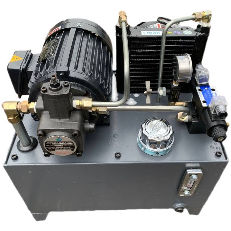 Hydraulic station hydraulic system assembly power unit 0.75kW miniature small CNC machine tool cooling hydraulic pumping station