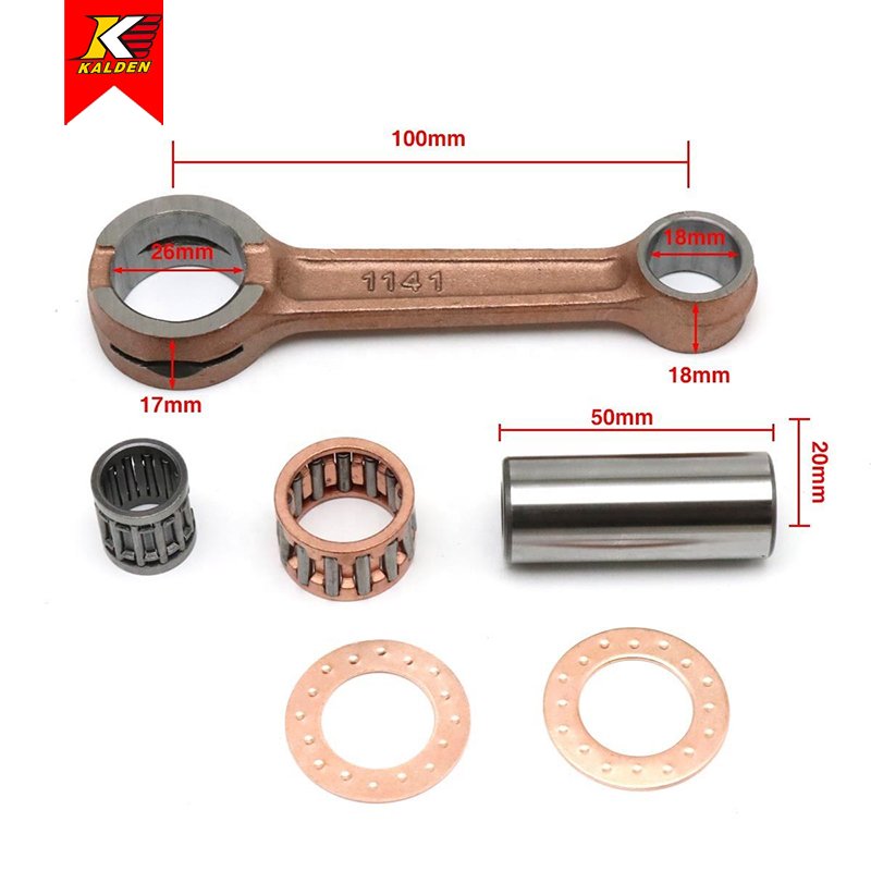 Hot selling factory wholesale motorcycle parts AX100 crankshaft connecting rod assembly suitable for 2 stroke 100CC engine
