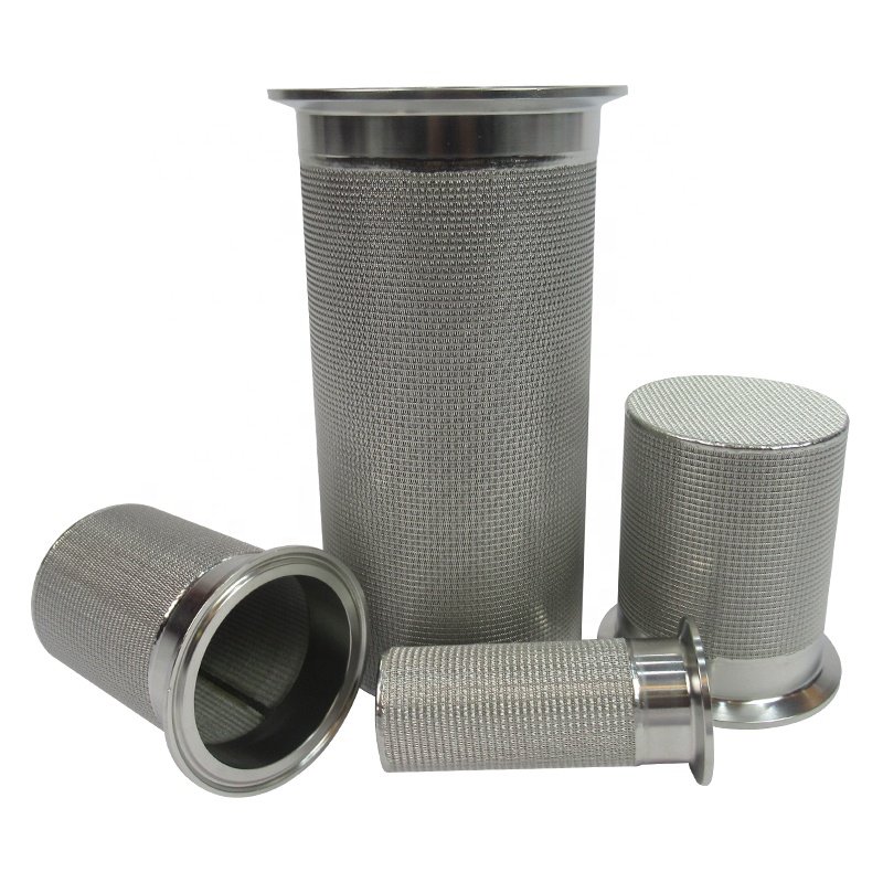 TOPEP manufacture 304/316 ss sintered cartridge tube porous sintering stainless steel metal mesh sintered filter element