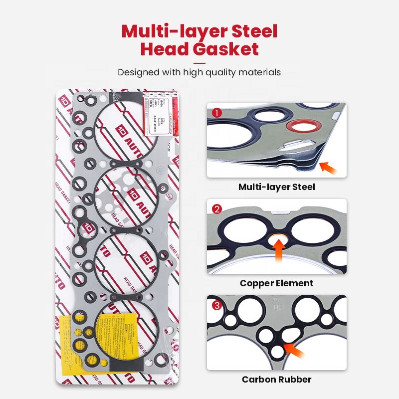 ID Auto spare Part Engine gasket kit 4BE1 OEM: 8-94418919-0 Cylinder Head Gasket Set For ISUZU