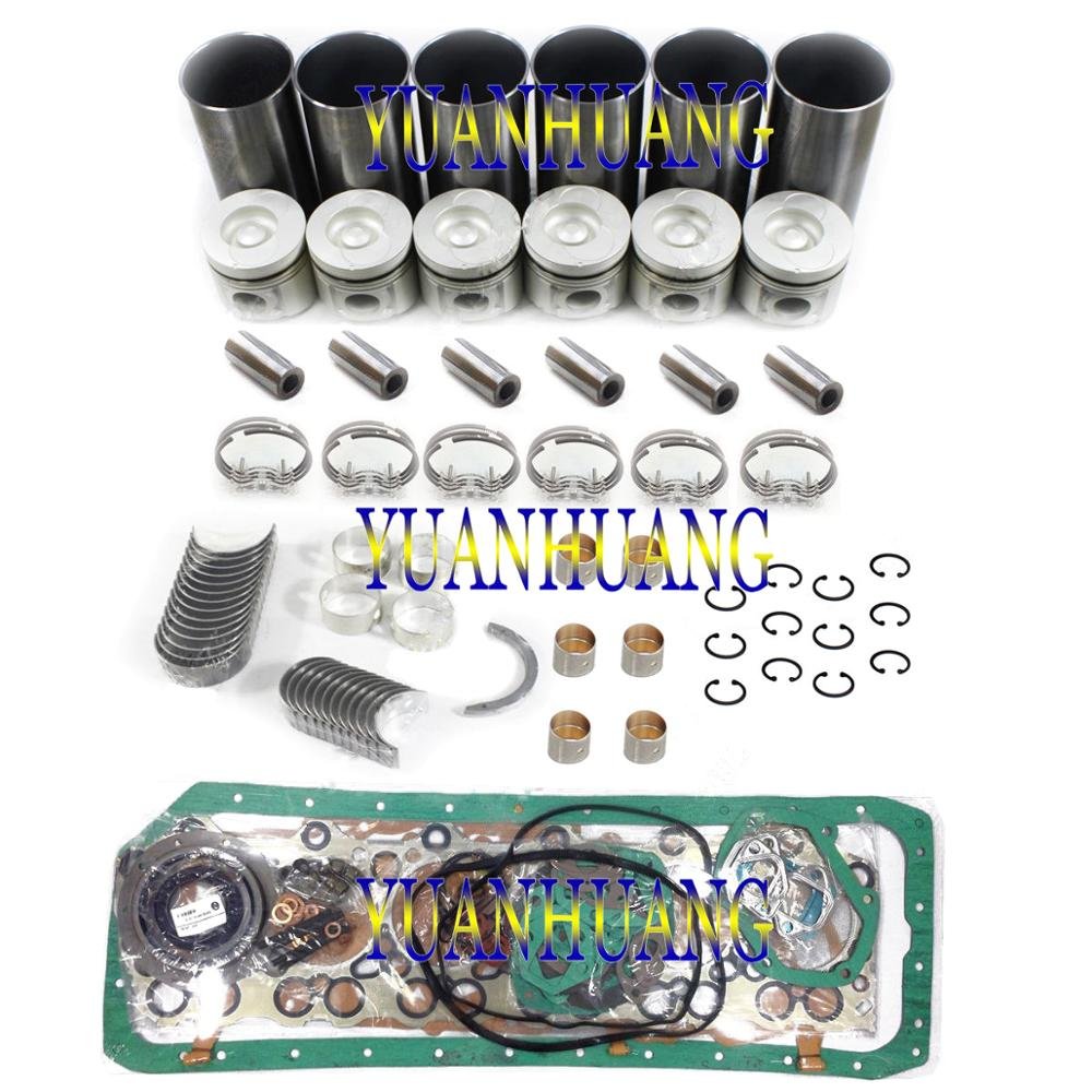 6BD1 engine rebuild kit wtih full gasket kit FOR Isuzu 6BD1 diesel engine cylinder liners piston&rings bearings washer