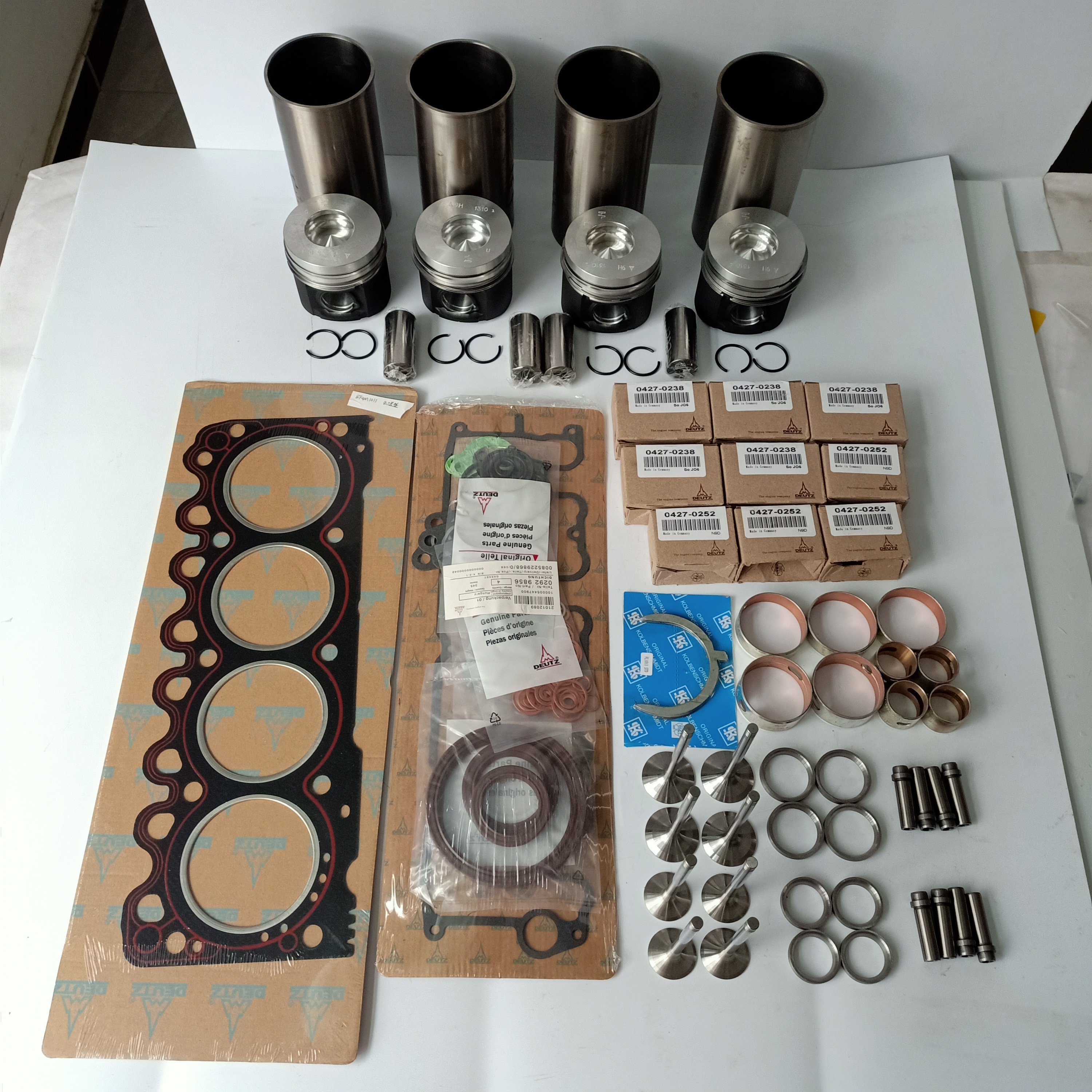 engine spare parts valve full gasket set bearing cylinder crankshaft for diesel engine