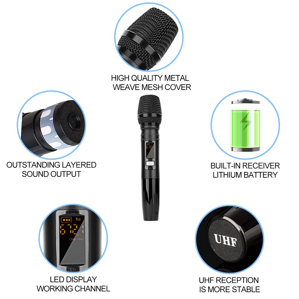 DL-802 Professional wireless microphone module UHF FM microphone receiving board circuit board