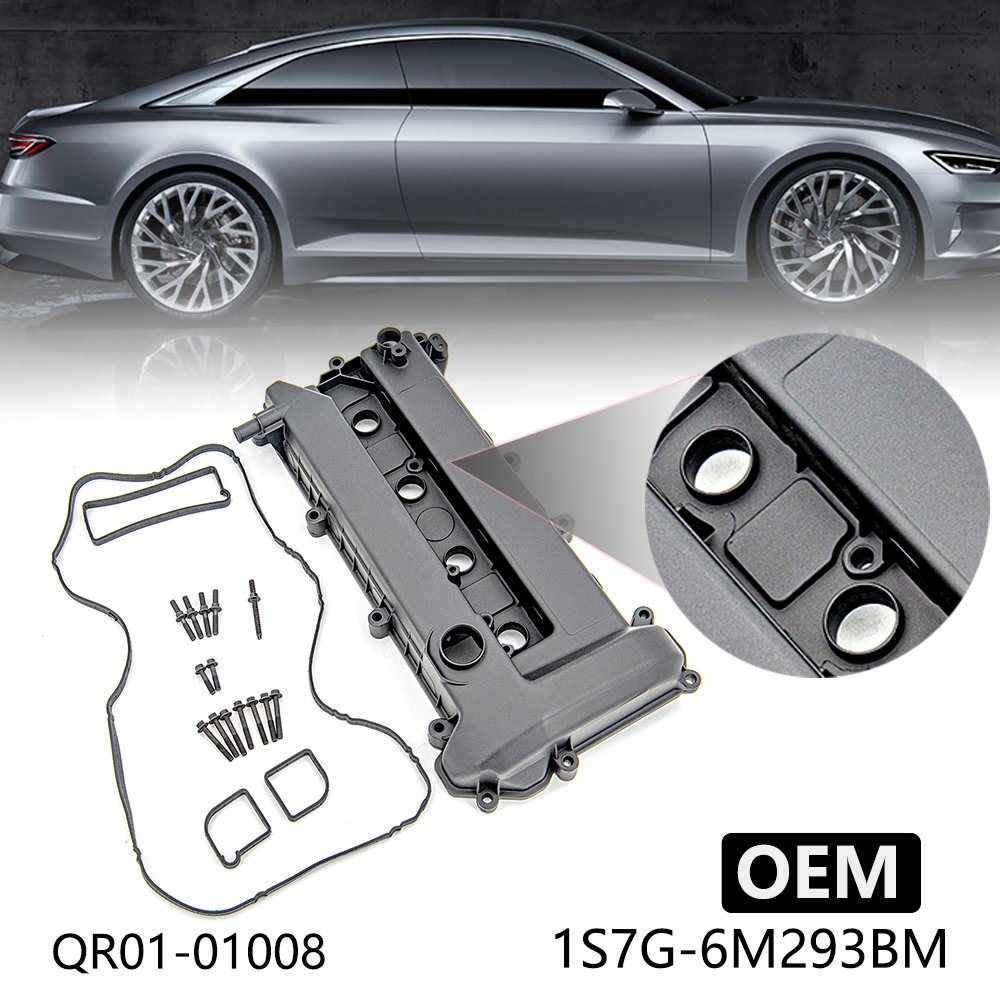 1S7G-6M293-BM Aluminum Engine Parts CAM ROCKER Valve COVER & GASKET FOR Ford Mondeo 2.0