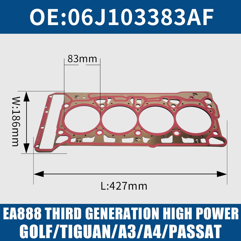 Cylinder head gasket cylinder gasket for GOLF TIGUAN A3 A4 PASSAT EA888 high power 06J103383AH 06J103383AF 06K103383K 06K103383E