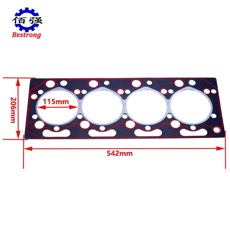 Cylinder Head Gasket for weifang 4100 KS4100 K4100ZD K4100D K4100 R4100 Of Ricardo Genset Diesel Engine Spare Parts