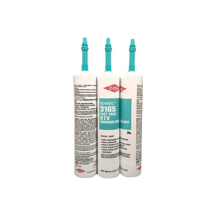 Dow Corning 3165RTV Silicone Sealant Filler High and Low Temperature DC3165 Gray 305ML American Silicone Sealant for Glass 3165