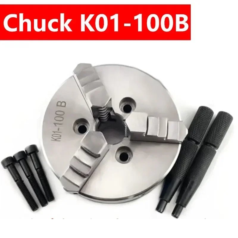 K01-50 Lathe Chuck Three Jaw M14*1 Connecting Rod for K01-50/63/80/100 Self-Centering Mini DIY Metal Wood Lathe Tools