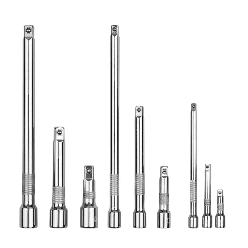 1/4" 3/8" 1/2" Sleeve Ratchet Wrench Extension Bar 50/75/100/125/150/250mm Long Bar Steering Sleeve Connecting Rod Accessories