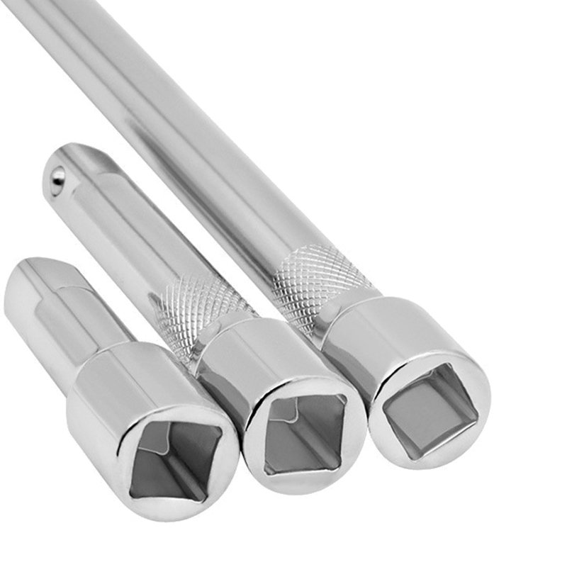 1/4" 3/8" 1/2" Sleeve Ratchet Wrench Extension Bar 50/75/100/125/150/250mm Long Bar Steering Sleeve Connecting Rod Accessories