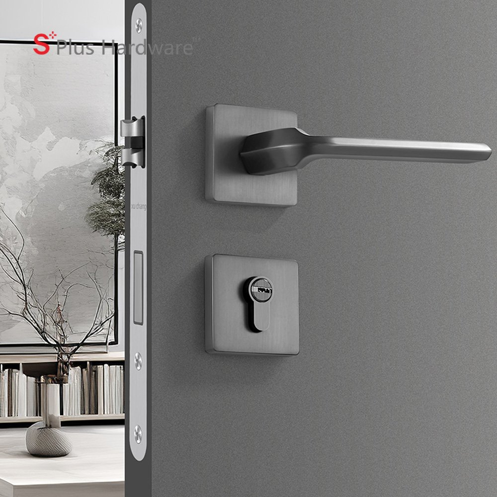 Hardware Factory OEM Zinc alloy Round Luxury PVD Gold door handles locks